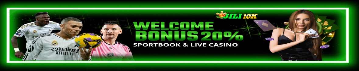 WELCOME BONUS 20% Spoort Book & Live Casino